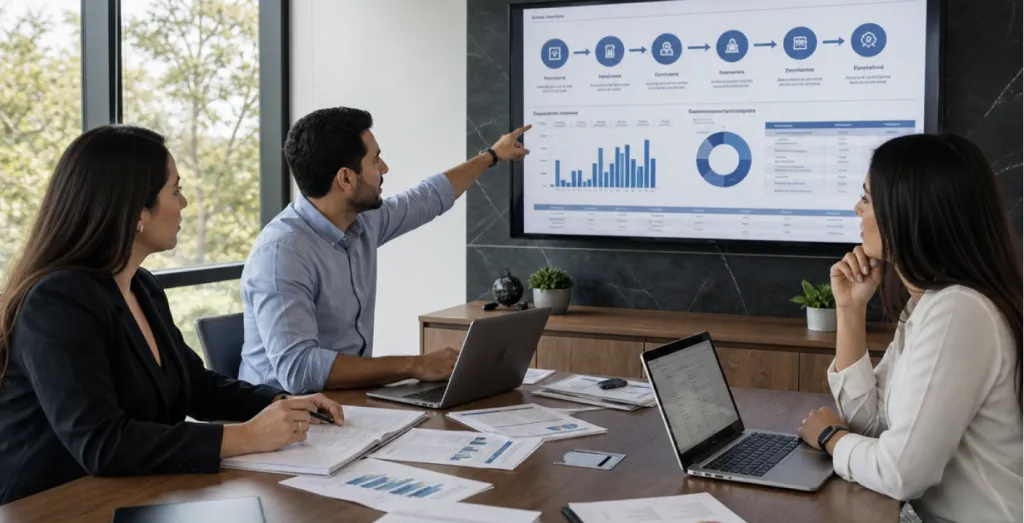 Gestión integral del ciclo de compras y contratos con metodologías de procurement estratégico y Contract Lifecycle Management. 