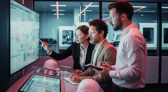 Equipo profesional trabajando en gestión de calidad e Innovación organizacional aplicada a procesos y estándares internacionales.