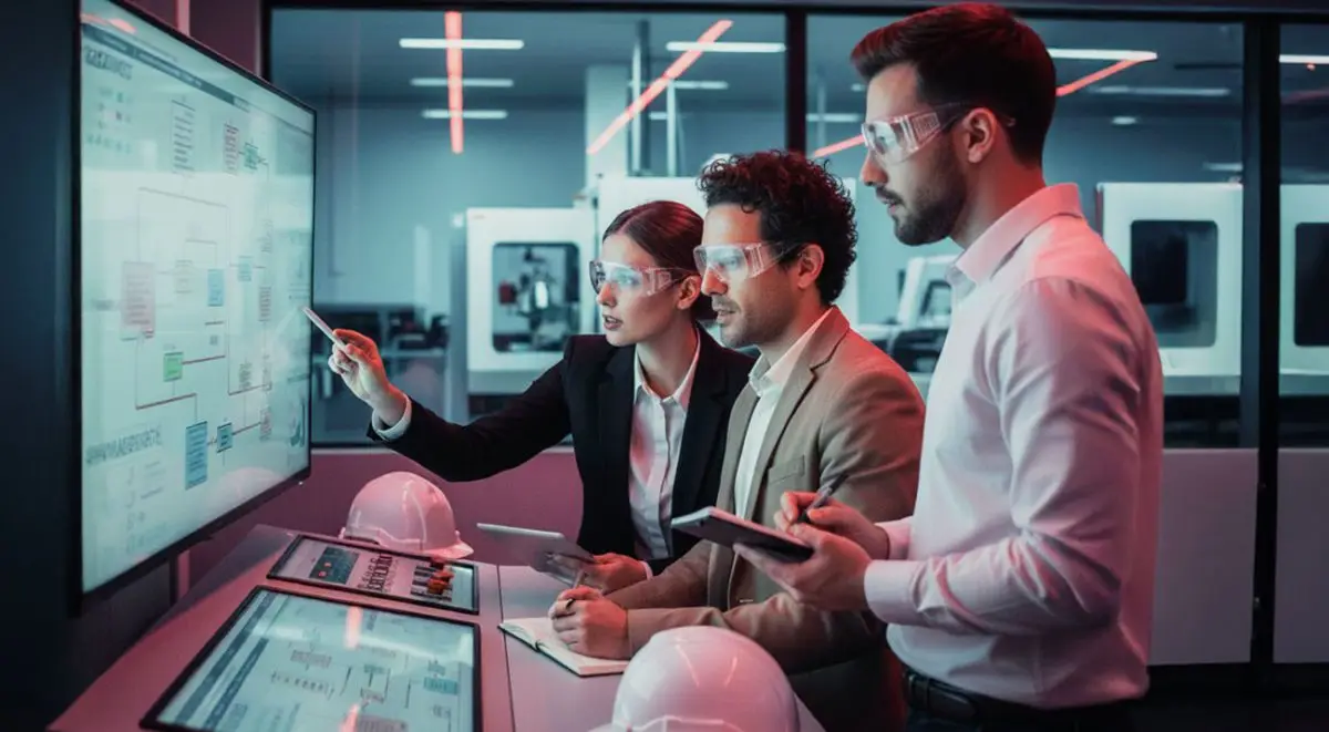 Equipo profesional trabajando en gestión de calidad e Innovación organizacional aplicada a procesos y estándares internacionales.